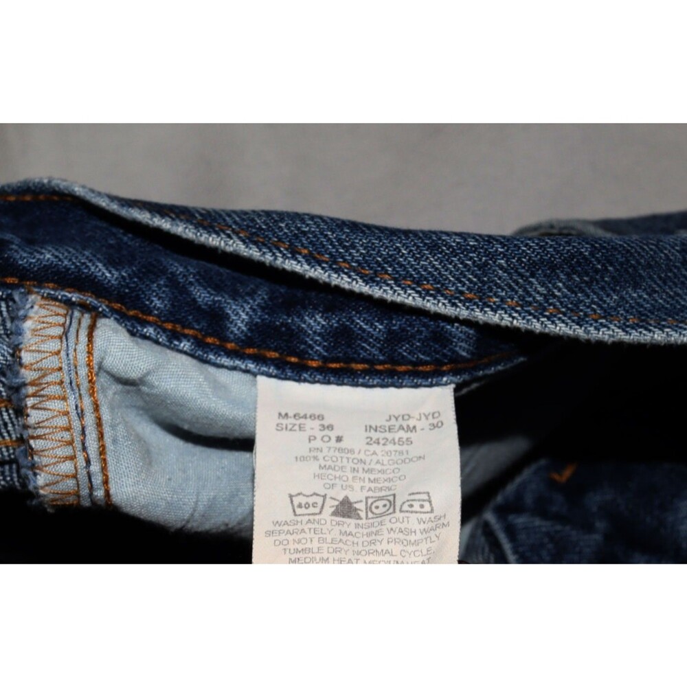 Vtg Tommy Hilfiger Jeans JYD-JYD DITTO 36x30‎ Freedom Jean USA Made Y2K 08/2002 - Picture 12 of 16